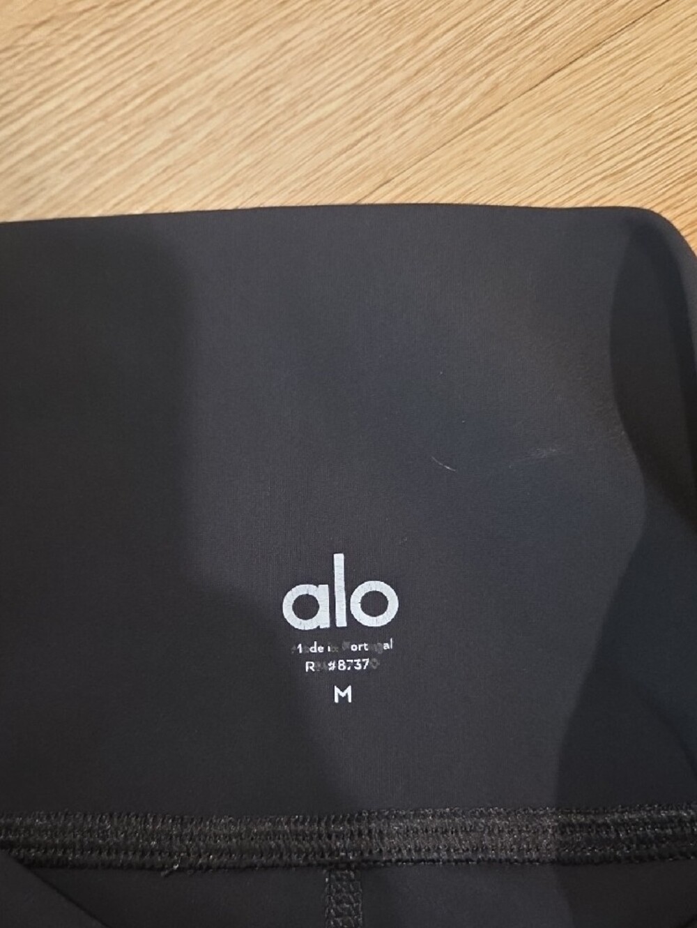 ALO Yoga Black High-Waist Jeggings with Distressed Detail - Picture 2 of 5